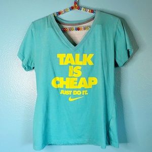 Nike “Talk is Cheap: Just Do It” graphic t-shirt